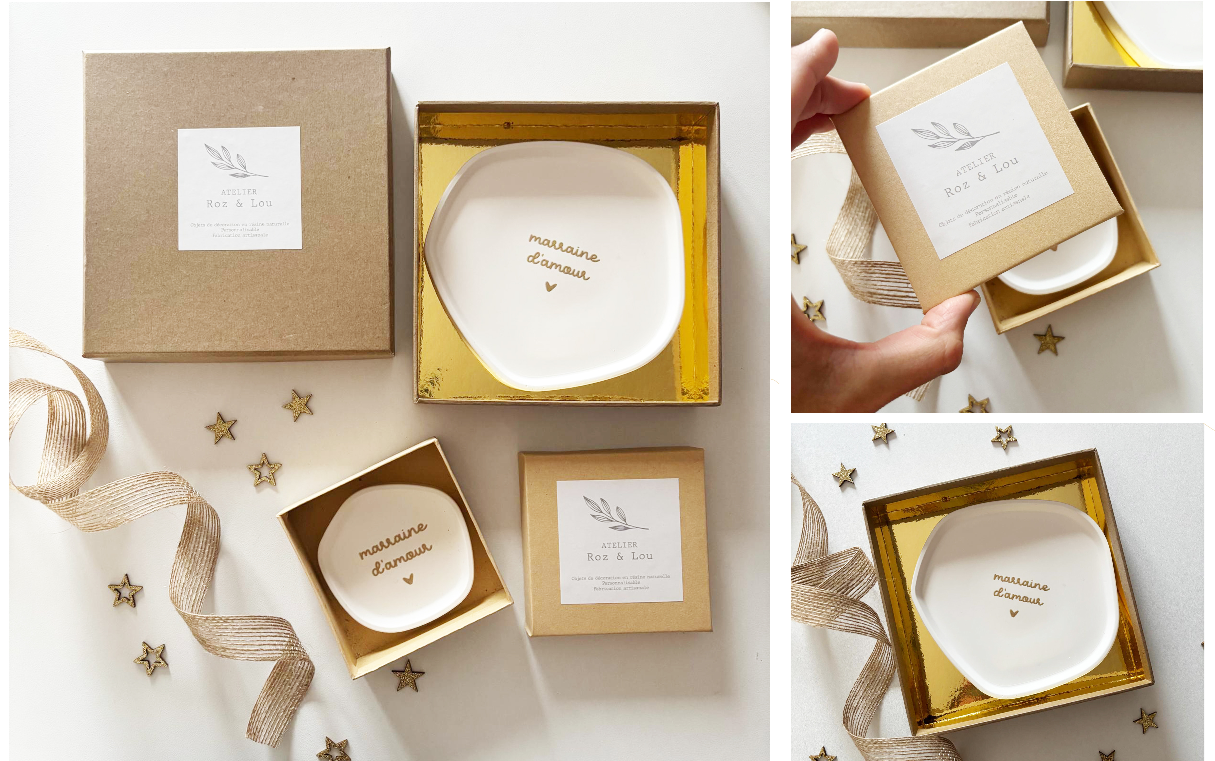 Coffrets cadeaux en kraft Atelier Roz & Lou